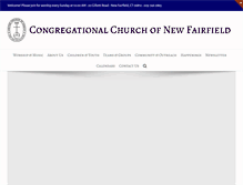 Tablet Screenshot of nfcongregational.org